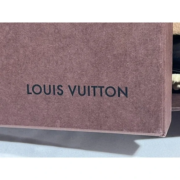 Louis Vuitton Boots Womens 7.5 Black Leather Designer Luxury Ankle Boots - Picture 3 of 16